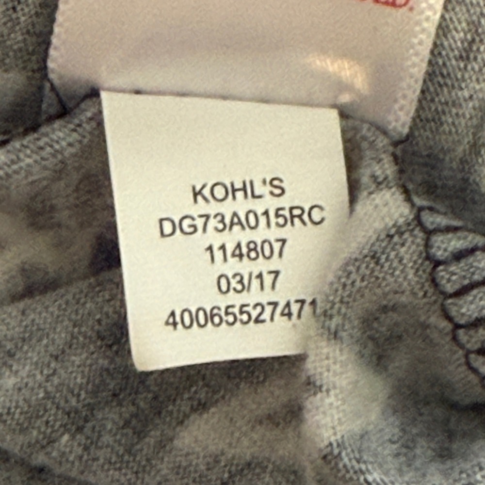 SO So Juicy Kids Youth Perfect Zip Up Hoodie Gray White Star Print Size 14 - Picture 8 of 8